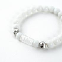 Pulseira Iansã Balé Firma Cristal Branco e Silicone