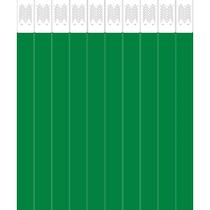 Pulseira Identificação Laser PRO Verde Bandeira - Pacote com 50