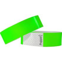 Pulseira Identificação Sintetica Verde Fluor PCT com 50