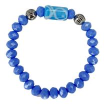 Pulseira Iemanja Firma Peixe ul Cristal E Silicone