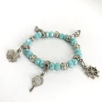 Pulseira Iemanjá ul Claro 6 Penduricalhos Pingentes