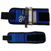 Pulseira Ima Magnetico Gruda Prego Parafuso Broca Pino Ferramenta Bracelete Obra Reparo Construçao Manuseio Rapido Seguro Organizaçao