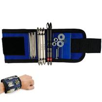 Pulseira Ima Magnetico Prego Broca Parafuso Pino Ferramenta Obra Construçao Reparo Eletricista Carpinteiro Eletricista Bracelete Organizaçao Segurança