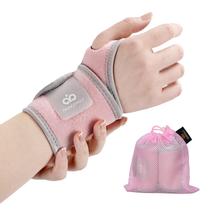 Pulseira INDEEMAX com infusão de cobre, neoprene rosa, pacote com 2 unidades