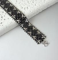 Pulseira Indiana Pikun 7 Carreiras 25mm Prata de Bali 925 Pulseira Indiana Pikun 7 Carreiras 25mm Prata de Bali 925