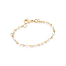 Pulseira infantil banhada a ouro PÉROLA 552144 Rommanel
