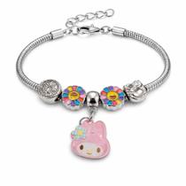 Pulseira Infantil Berloques Menina Presente Especial Cores Brilhante Estilo Pulseira Infantil Berloques Menina Presente Especial Cores Brilhante Estilo