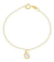 Pulseira Infantil Bijuteria Fina Banhado Ouro 18k