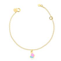Pulseira Infantil Borboletinha De Resina Folheada A Ouro Pulseira Infantil Borboletinha De Resina Folheada A Ouro