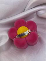 Pulseira infantil c/ nome de chapinha em prata 925 (MANDAR NOME A SER GRAVADO).