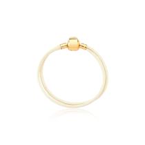 Pulseira Infantil Cordão Off White Revestida em Ouro Pulseira Infantil Cordão Off White Revestida em Ouro