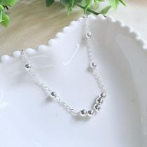 Pulseira Infantil de Bolinhas Prata 925 Pulseira Infantil de Bolinhas Prata 925