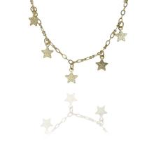 Pulseira Infantil De Estrelinhas Folheado A Ouro 18k