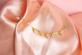 Pulseira Infantil Elo Português com Pingente de menina Semijoias