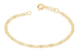 Pulseira Infantil Elos Achatados 14 Cm Rommanel 550804