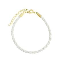 Pulseira Infantil em Courinho Branco para Berloques Pulseira Infantil em Courinho Branco para Berloques