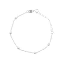 Pulseira Infantil em Prata 925 Bolinhas - PL18113