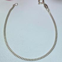 Pulseira Infantil Grumet 2mm 15cm Prata Legitima 925 Pulseira Infantil Grumet 2mm 15cm Prata Legitima 925