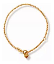 PULSEIRA INFANTIL JUVENIL EM OURO 18K/750 MODELO CORAÇÃO (cod1y) PULSEIRA INFANTIL JUVENIL EM OURO 18K/750 MODELO CORAÇÃO (cod1y)