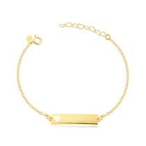 Pulseira Infantil Melindrosa Detalhe Coração Folheada Ouro Dourada