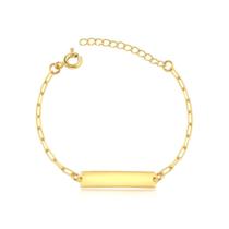 Pulseira Infantil Melindrosa Folheada A Ouro 18k