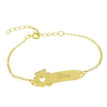 Pulseira Infantil Nome Ana Banhada Ouro 18K - 1080285