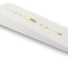 Pulseira Infantil Nome Bolinhas 3 Mm Ouro 18k 750 14 Cm Amarelo 14 Cm Pulseira Infantil Nome Bolinhas 3 Mm Ouro 18k 750 14 Cm Amarelo 14 Cm