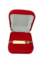 Pulseira infantil Nome Borboleta Banho de Ouro 18k