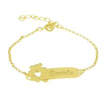 Pulseira Infantil Nome Daniela Banhada Ouro 18K - 1080309