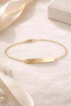 Pulseira Infantil Nome Ouro 18k 750 Cadeado 13 Cm Pulseira Infantil Nome Ouro 18k 750 Cadeado 13 Cm