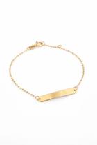 Pulseira Infantil Ouro 18K com Chapinha - 0.75