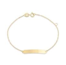 Pulseira Infantil Ouro 18K com Chapinha - 0.75