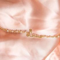 Pulseira Infantil Personalizada com escrita Lorena - Semijoias Pronta Entrega Pulseira Infantil Personalizada com escrita Lorena - Semijoias Pronta Entrega
