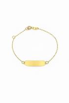 Pulseira Infantil Tijolinho Ouro 18K - 0.96