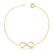 Pulseira Infinito de Ouro 10k Pulseira Infinito de Ouro 10k