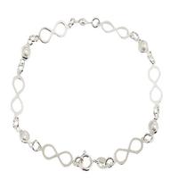 Pulseira Infinito Feminina 18cm 2.5 grama em Prata 925