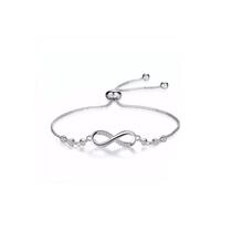 Pulseira Infinity Zircon banhada a prata Bella y Fina