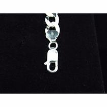 Pulseira Italiana 10mm X 21cm 3 Em 1 De Prata 925