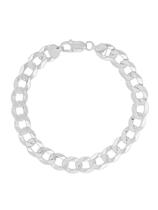 Pulseira Italiana Masculina Grumet 8mm Em Prata 925 Pulseira Italiana Masculina Grumet 8mm Em Prata 925