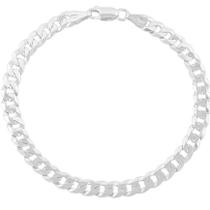 Pulseira Italiana Masculina Grumet De Prata 925