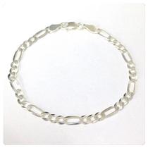 Pulseira Italiana Masculina Prata Legitima De Lei Elos 3x1