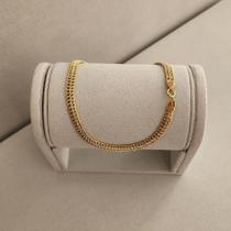 Pulseira Italiana Tradicional 4mm - Fecho Mosquetão - 23cm - Ouro 18k - Gardenia Joias
