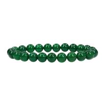 Pulseira Jade Verde 8mm Pedra Natural Prosperidade Unissex Pulseira Jade Verde 8mm Pedra Natural Prosperidade Unissex