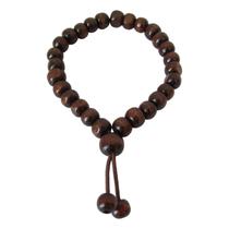 Pulseira Japamala 27 Contas - Madeira Escura