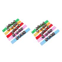 Pulseira Jingle Bells Abaodam para crianças, brinquedos de Natal x10