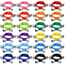 Pulseira Jingle Bells ailixinda para crianças, 24 unidades, 12 cores
