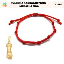 Pulseira Kabbalah 7 Nós + Figa (1 Und)