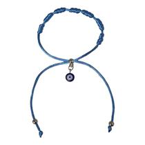 Pulseira Kabbalah Olho Grego Cetim Azul 100% Original