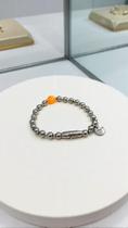 Pulseira Key Design 011 Keylab Fred Bruno Size:(P-M) Smile Laranja