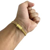 Pulseira Lacraia 6mm - Banhado a Ouro 18k